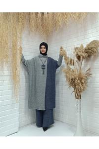 Degaje Yaka Yarasa Kol Yün Tunik