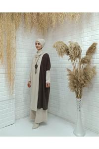 Degaje Yaka Yarasa Kol Yün Tunik