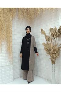 Degaje Yaka Yarasa Kol Yün Tunik