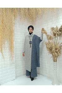 Degaje Yaka Yarasa Kol Yün Tunik