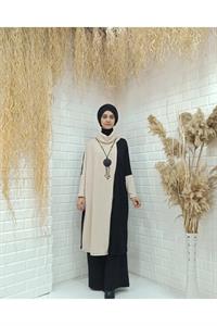 Degaje Yaka Yarasa Kol Yün Tunik