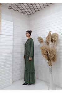 Etnik Kapşonlu Cep Detaylı Tunik