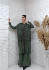 etnik tunik hakiyeşil