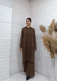 etnik tunik kahverengi