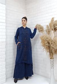 etnik tunik lacivert