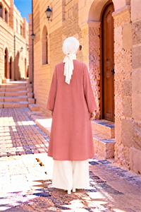 Henna Keten Kimono Pembe 