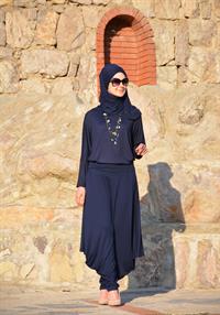 hesna şalvar takım lacivert