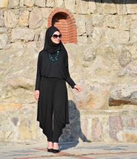 hesna şalvar takım siyah