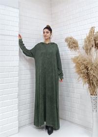 hilal salaş elbise hakiyeşil