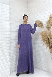 hilal salaş elbise mor