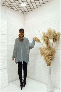 Kadın Bisiklet Yaka Asimetrik Kesim Tek Cepli Bluz