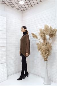 Kadın Bisiklet Yaka Asimetrik Kesim Tek Cepli Bluz