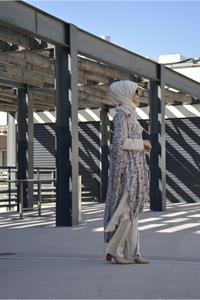 Kadın Bisiklet Yaka Asimetrik Kesim Yarasa Kol Panço