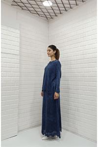 Kadın Bisiklet Yaka Etekleri Tül Detaylı Takım