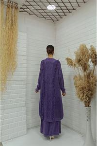 Kadın Bisiklet Yaka Önü Püskül Detaylı Tunik