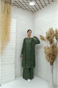 Kadın Bisiklet Yaka Önü Püskül Detaylı Tunik