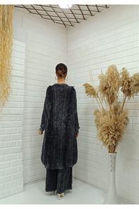 Kadın Bisiklet Yaka Önü Püskül Detaylı Tunik