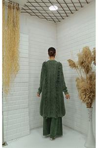 Kadın Bisiklet Yaka Önü Püskül Detaylı Tunik