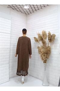 Kadın Bisiklet Yaka Önü ve Etekleri Dantel Detaylı Tunik