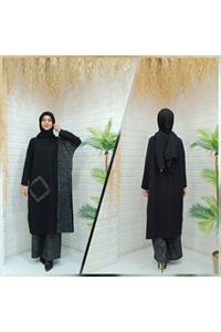 Kadın Bisiklet Yaka Patchwork Tunik