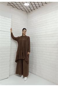 Kadın Bisiklet Yaka Yelekli Takım