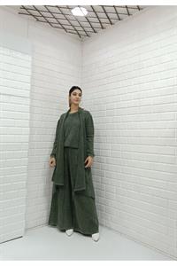 Kadın Bisiklet Yaka Yelekli Takım