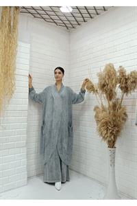 Kadın Çapraz Yaka Önü Kapalı Cepli Tunik