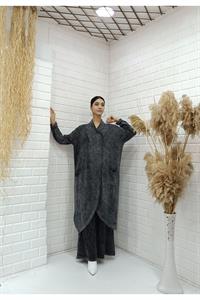 Kadın Çapraz Yaka Önü Kapalı Cepli Tunik