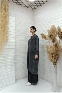 Kadın Çapraz Yaka Önü Kapalı Cepli Tunik