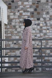 Kadın Degaje Yaka Atlı Ferace