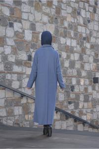 Kadın Degaje Yaka Atlı Ferace