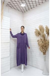 Kadın Degaje Yaka Cepli Elbise