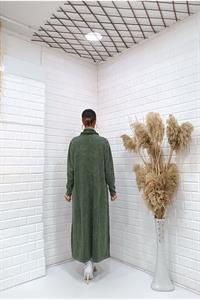 Kadın Degaje Yaka Cepli Elbise