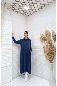 Kadın Degaje Yaka Cepli Elbise