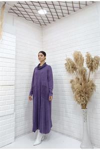 Kadın Degaje Yaka Cepli Elbise