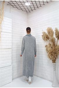 Kadın Degaje Yaka Cepli Elbise