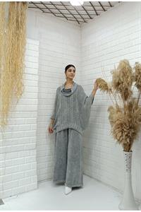 Kadın Degaje Yaka Panço