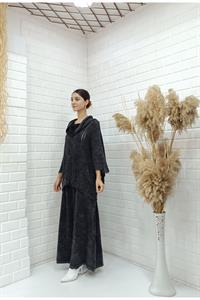 Kadın Degaje Yaka Panço