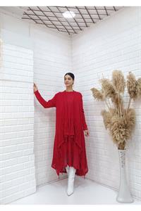 Kadın Etekleri Dantel ve İp Detaylı Cepli Hırka