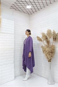 Kadın Etekleri ve kolları İp Detaylı Hırka