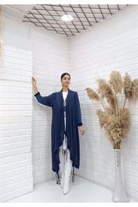 Kadın Etekleri ve kolları İp Detaylı Hırka