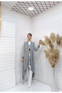 Kadın Etekleri ve kolları İp Detaylı Hırka