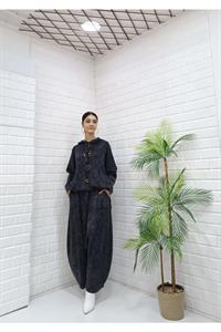 Kadın Kapüşonlu Şalvar Takım