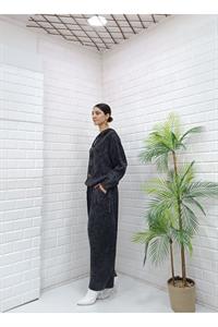 Kadın Kapüşonlu Şalvar Takım