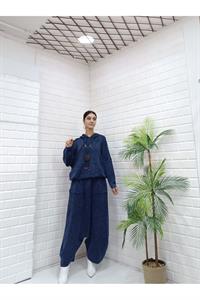 Kadın Kapüşonlu Şalvar Takım