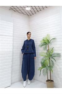 Kadın Kapüşonlu Şalvar Takım