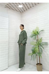 Kadın Kapüşonlu Şalvar Takım