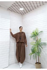 Kadın Kapüşonlu Şalvar Takım