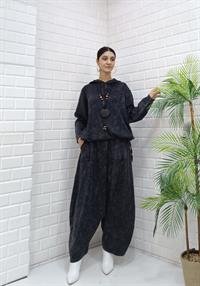 Kadın Kapüşonlu Şalvar Takım antrasit