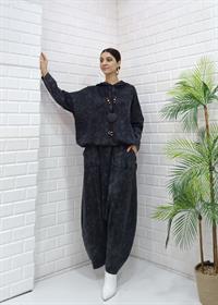 Kadın Kapüşonlu Şalvar Takım antrasit